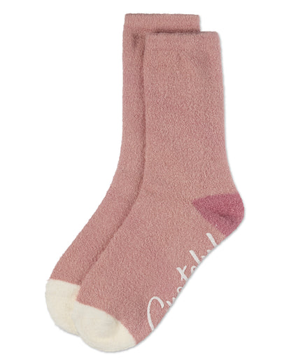 Women's Grateful Aloe Infused Crew Socks : Color: Gray