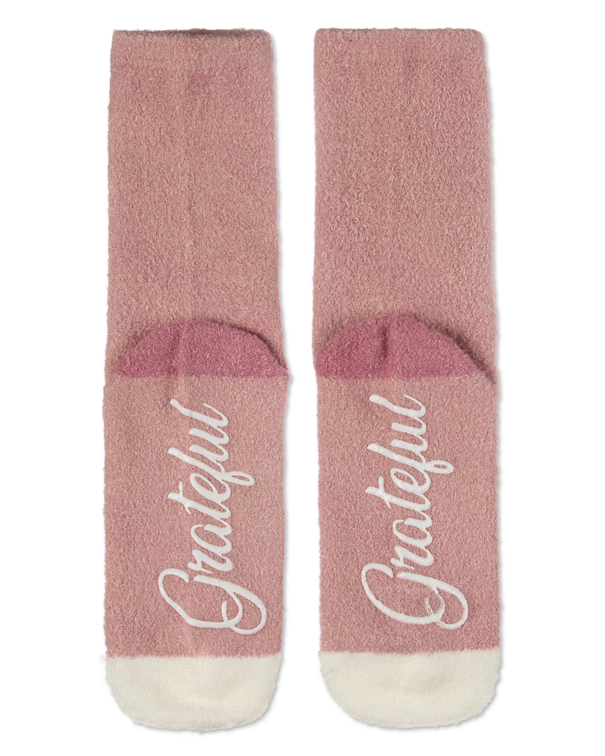 Women's Grateful Aloe Infused Crew Socks : Color: Gray