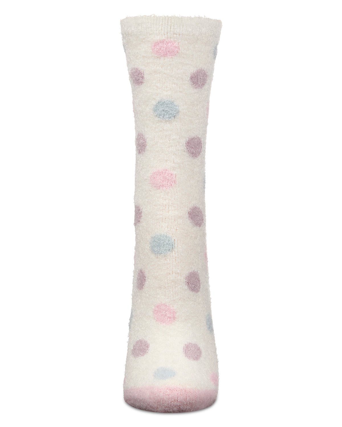 Women's Blessed Aloe Infused Crew Socks : Color: Ivory