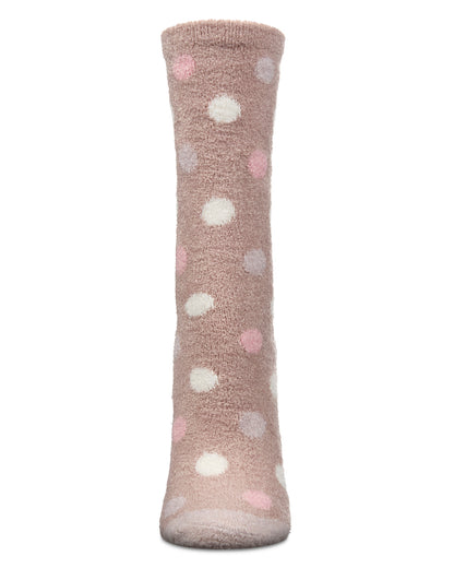 Women's Blessed Aloe Infused Crew Socks : Color: Ivory
