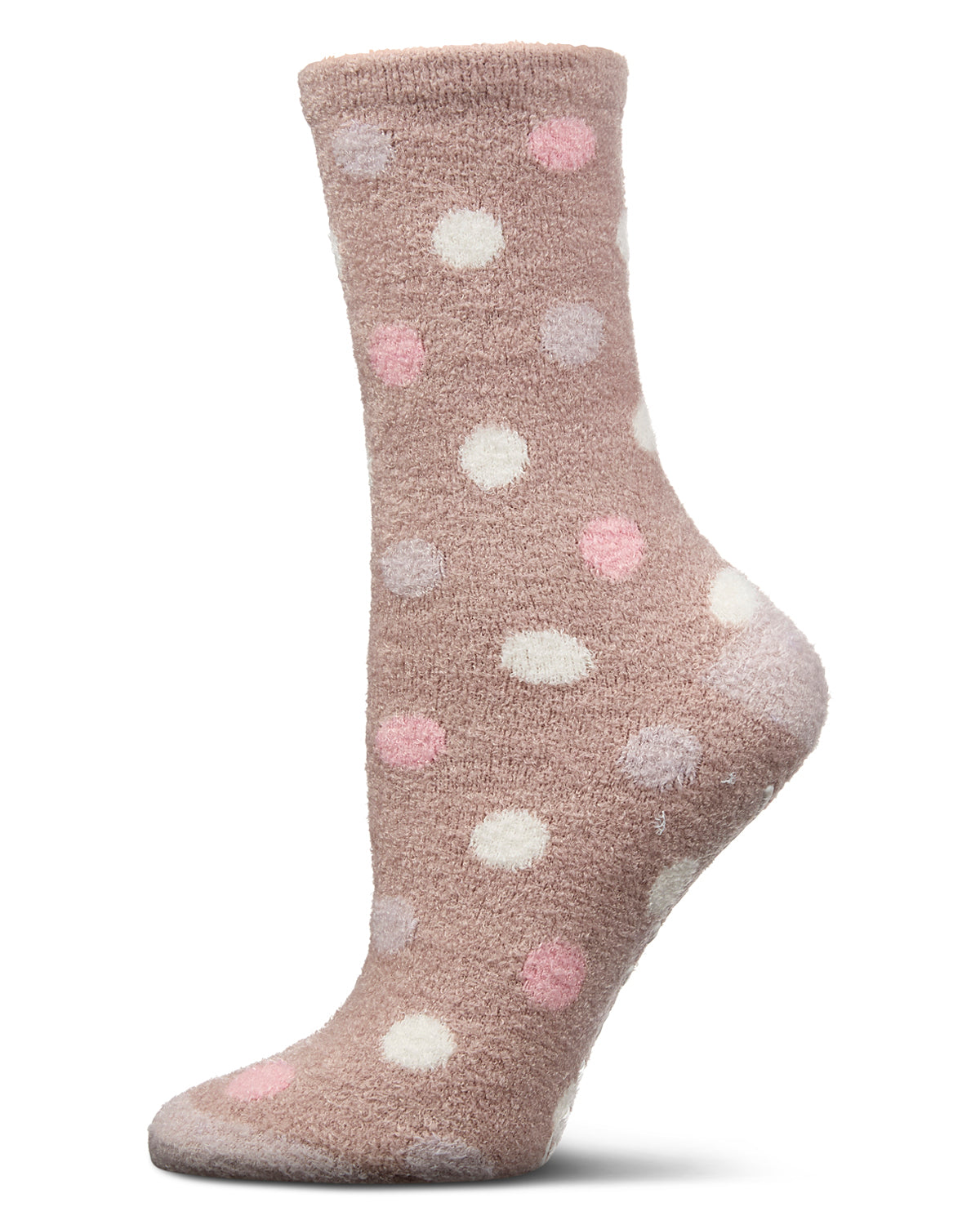 Women's Blessed Aloe Infused Crew Socks : Color: Mauve