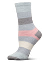 Women's Happy Aloe Infused Crew Socks : Color: Blue