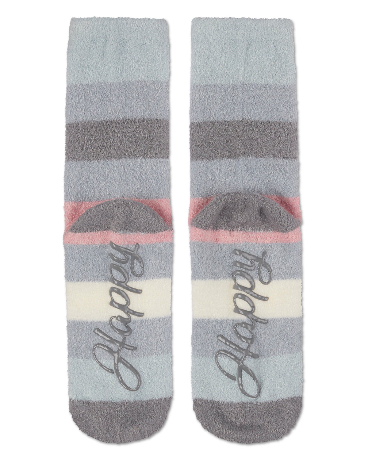 Women's Happy Aloe Infused Crew Socks : Color: Blue