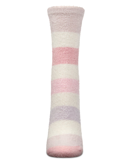 Women's Happy Aloe Infused Crew Socks : Color: Blue