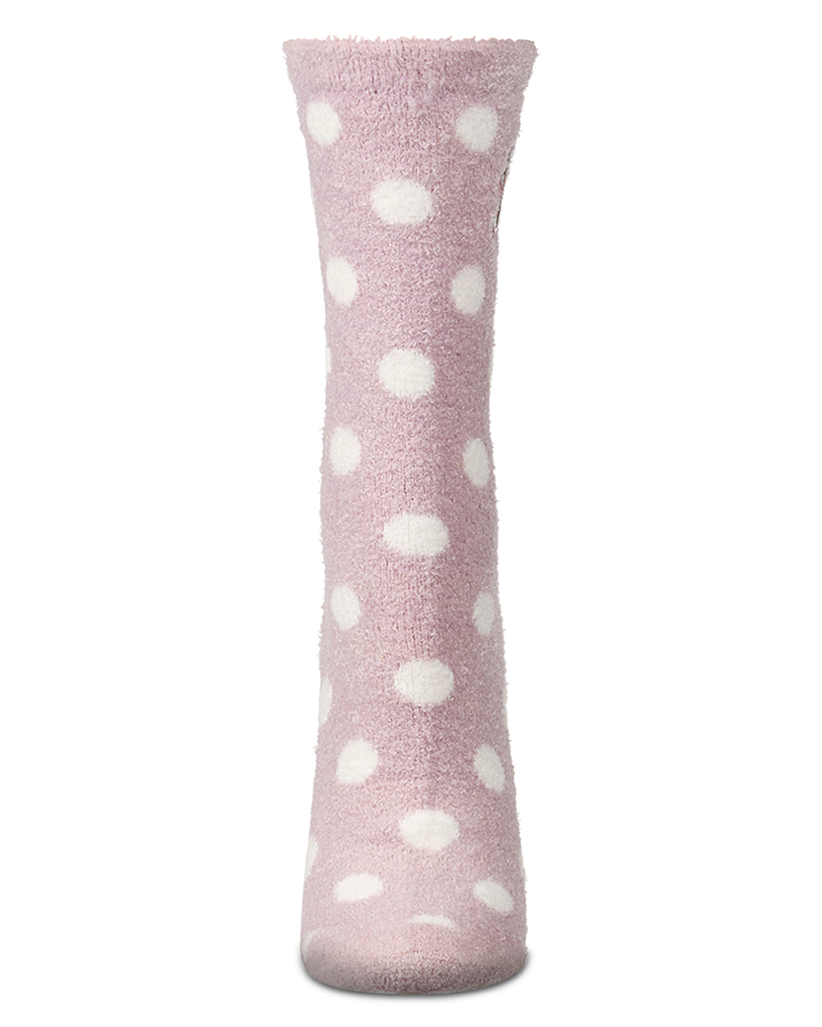 Women's "Book Therapy" Non-Skid Lavender-Infused Embroidered Crew Sock