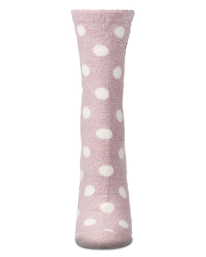 Women's "Book Therapy" Non-Skid Lavender-Infused Embroidered Crew Sock