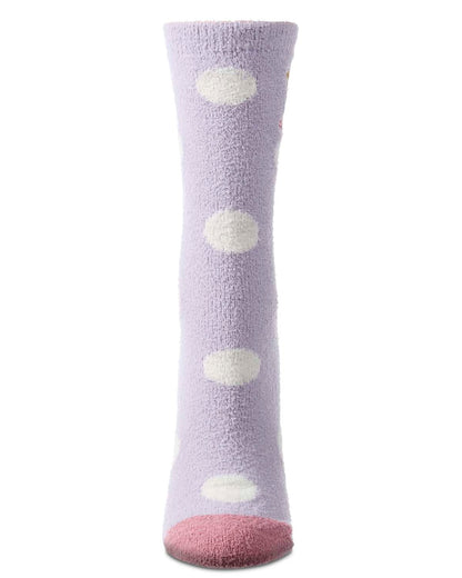 Women's "Cowgirl" Embroidered Aloe-Infused Non-Skid Cozy Crew Sock