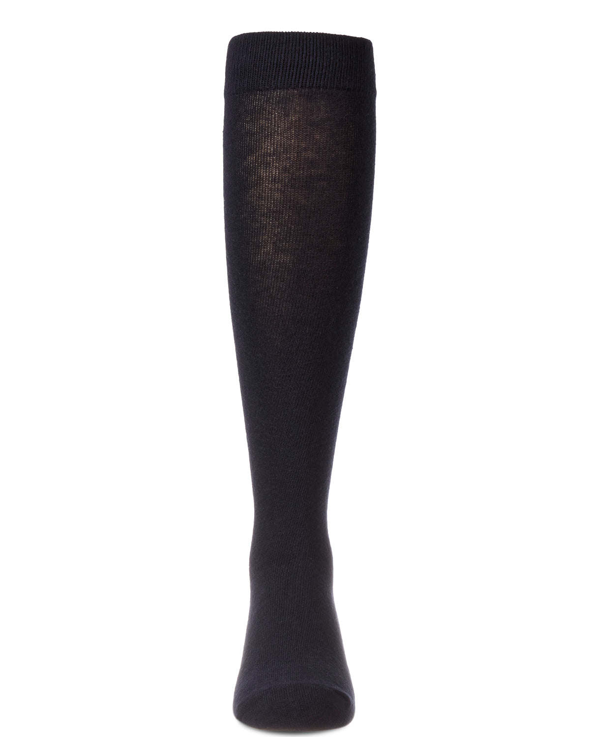 Cotton Blend Knee High Girls Uniform Socks : Color: Navy