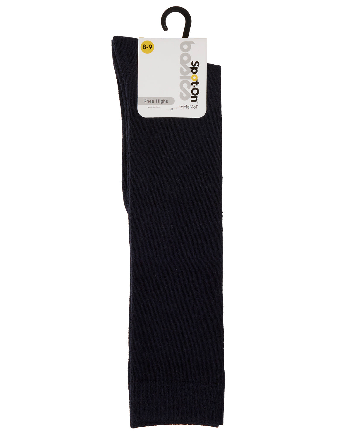 Cotton Blend Knee High Girls Uniform Socks : Color: Navy