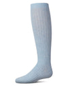 Ribbed Cotton Blend Knee High Sock : Color: Chambray Heather