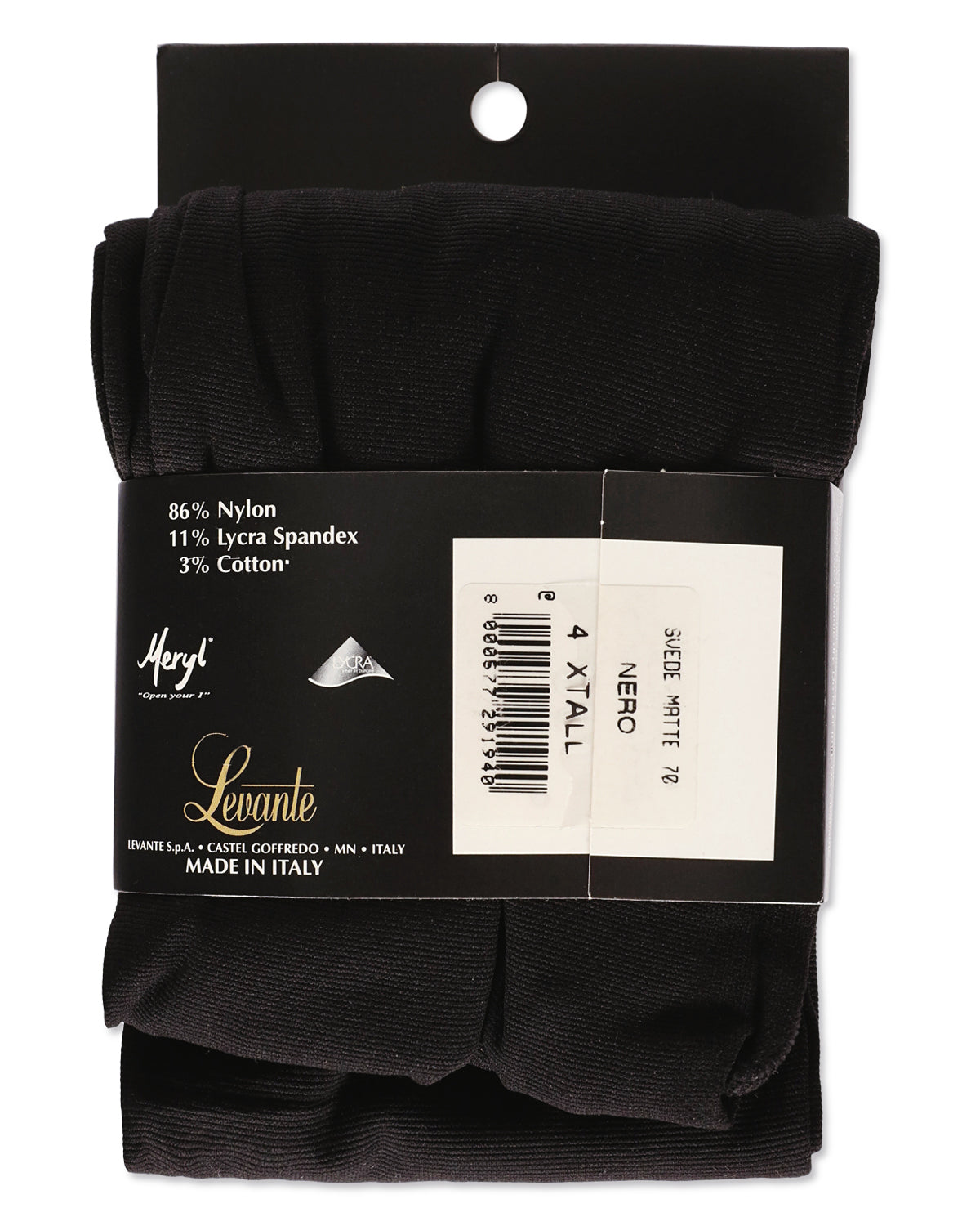 Women's Suede Matte 70 Banded Tights : Color: Nero