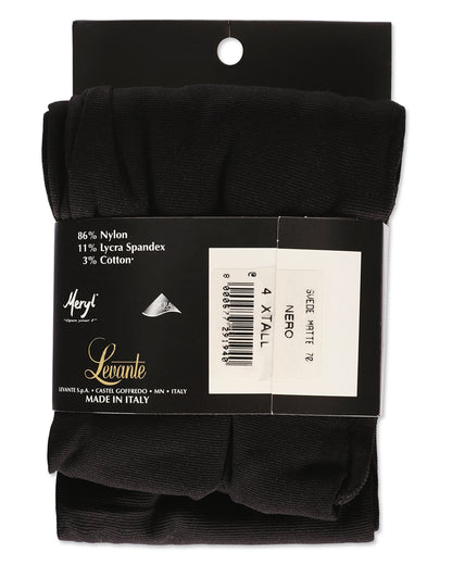 Women's Suede Matte 70 Banded Tights : Color: Nero