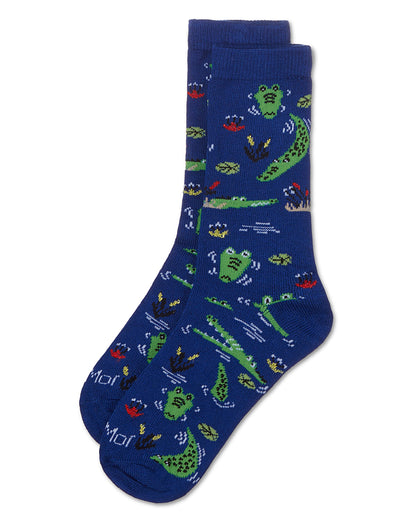 Kids' Gators Rayon From Bamboo Crew Socks : Color: Royal Blue