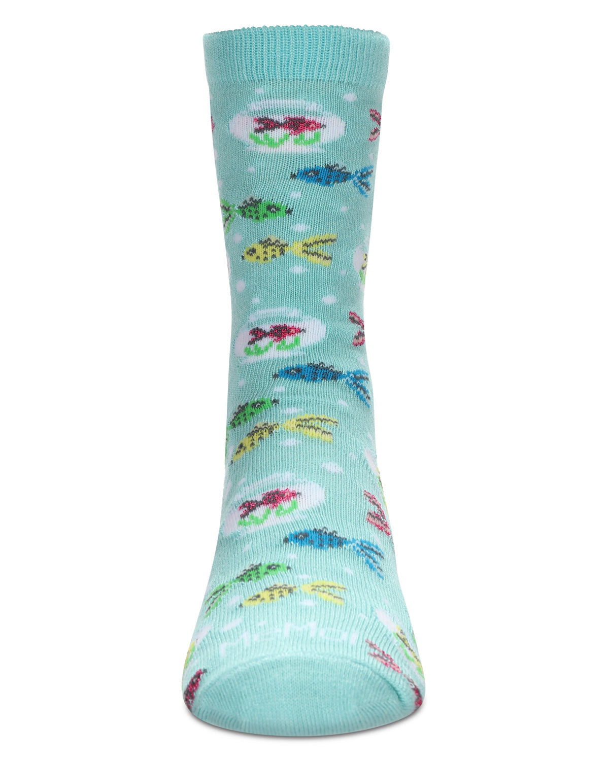 Kids' Goldfish Rayon From Bamboo Crew Socks : Color: Aqua