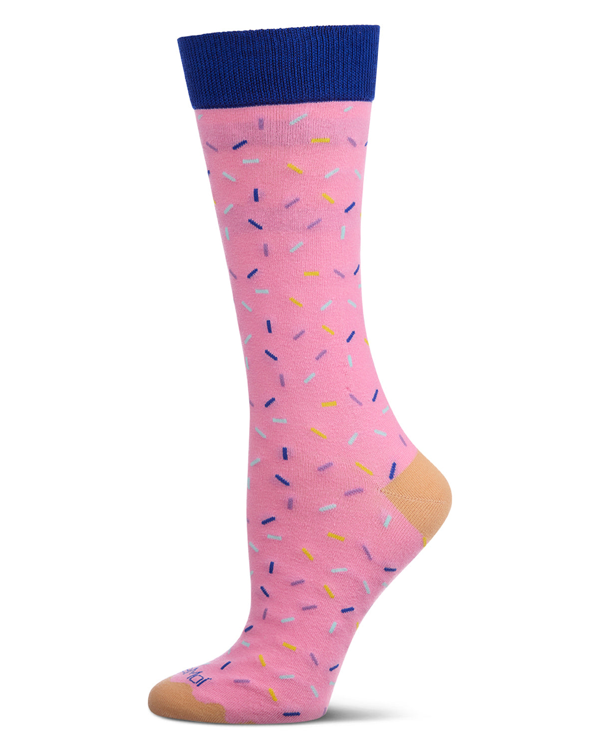 Unisex Chanukah Donut-Themed Cotton-Rich Novelty Crew Sock in Gift Box