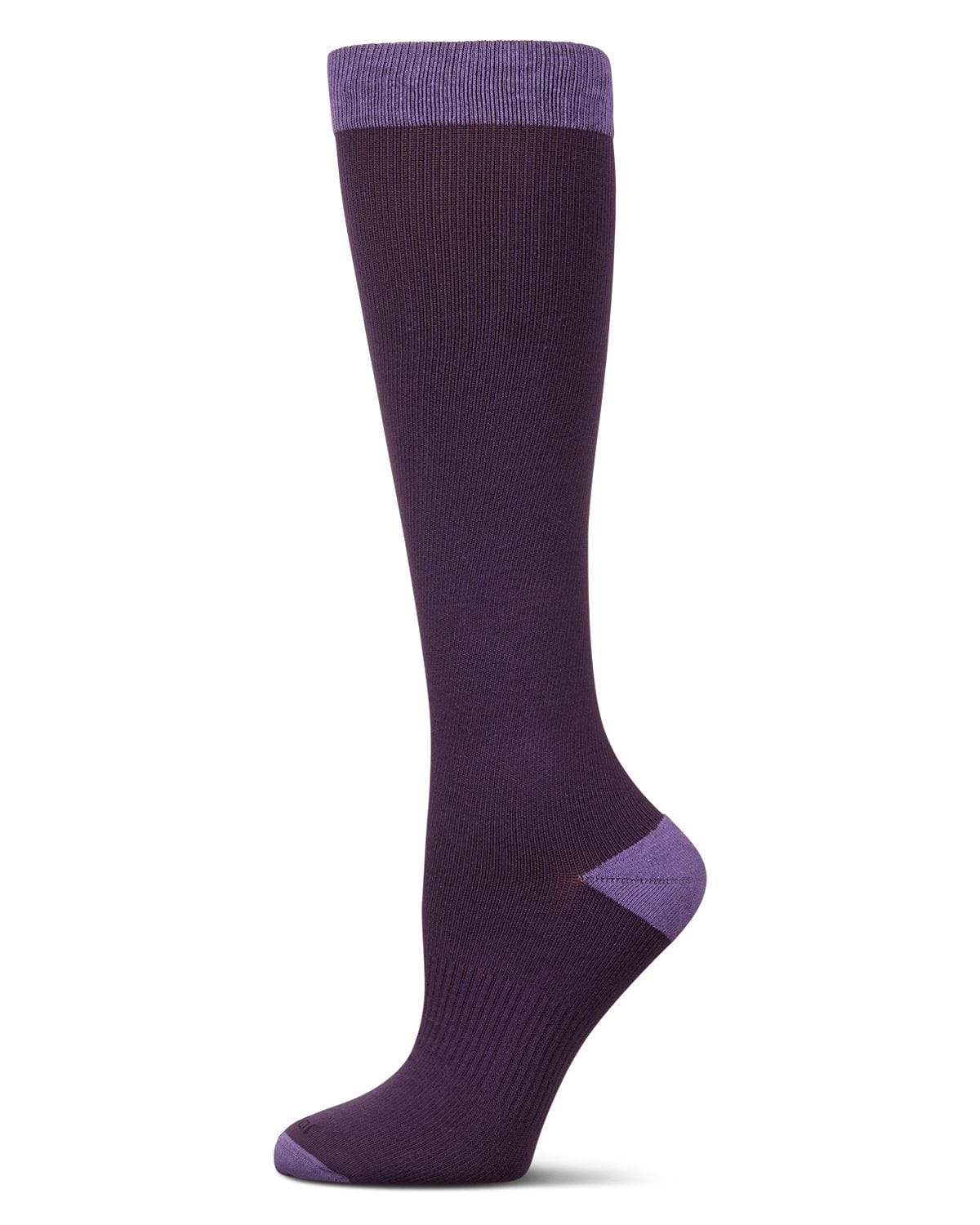 WellFit 15-20mmHg Off Black Cotton Compression Socks