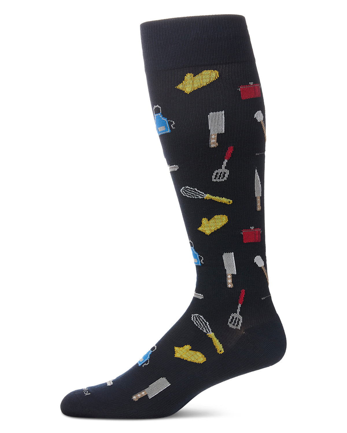Chef 8-15 mmHg Graduated Cotton Compression Socks : Color: Navy
