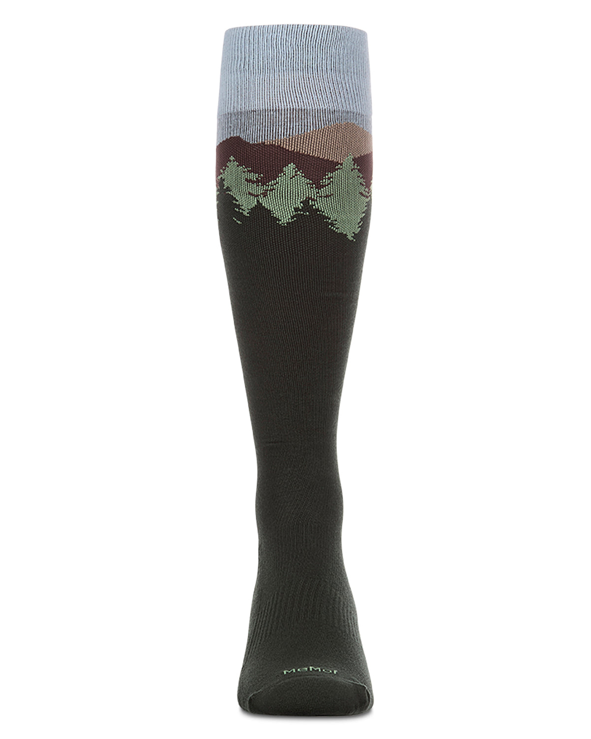 Unisex "Mountain" Cotton-Blend Knee High Compression Sock (15-20 mmHg)