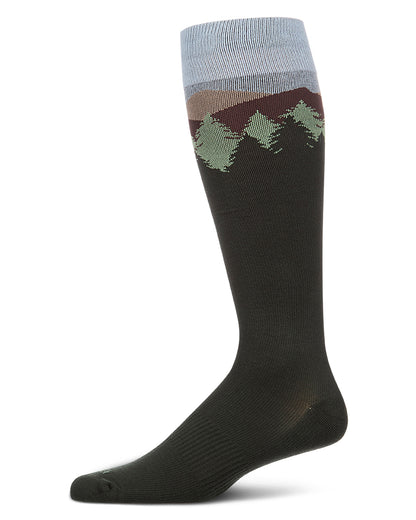 Unisex "Mountain" Cotton-Blend Knee High Compression Sock (15-20 mmHg)