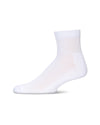 Diabetic Well-Fit White Quarter Socks : Color: White