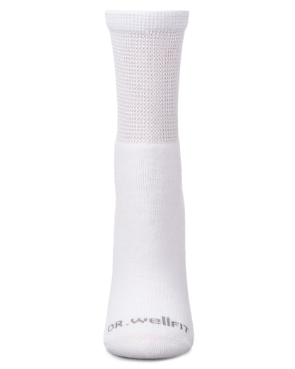 2 Pair Pack Diabetic Full Cushioned Quarter Socks : Color: Black-Black