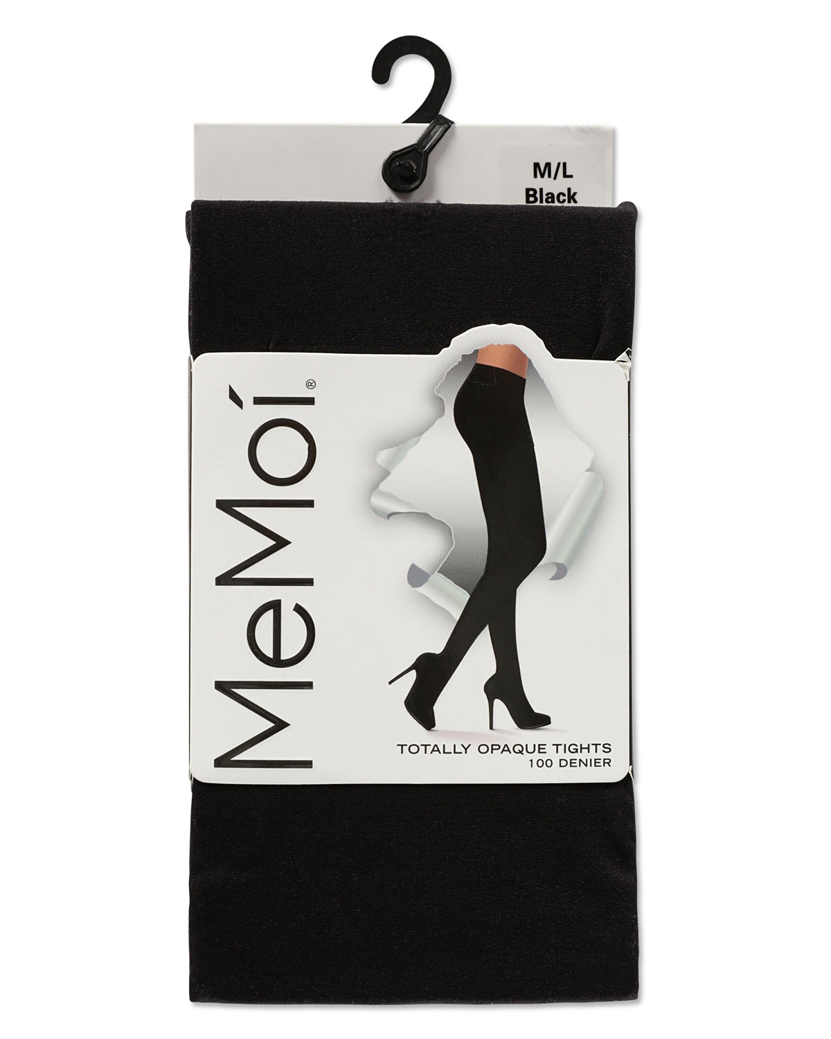 Completely Opaque 100 Denier Tights : Color: Black