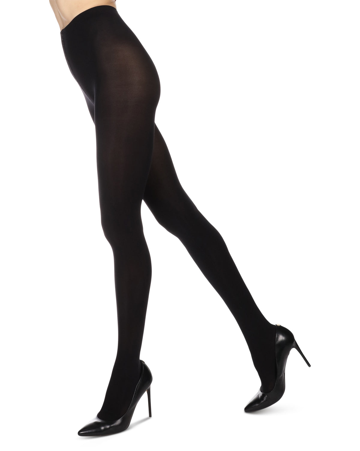 Completely Opaque 100 Denier Tights : Color: Black