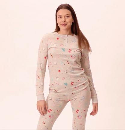 Women's Holiday Getaway Two-Piece PJ Set in a Bag