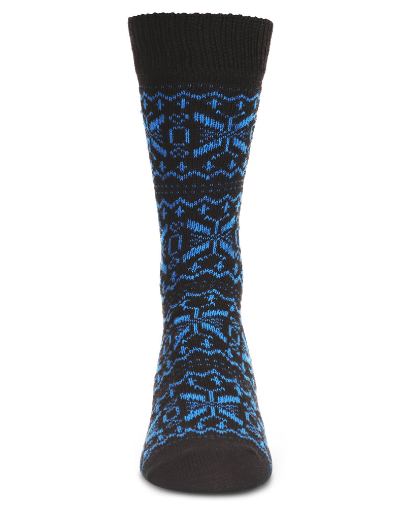 Men's Classic Winter Fair Isle Pattern Warm Boot Sock