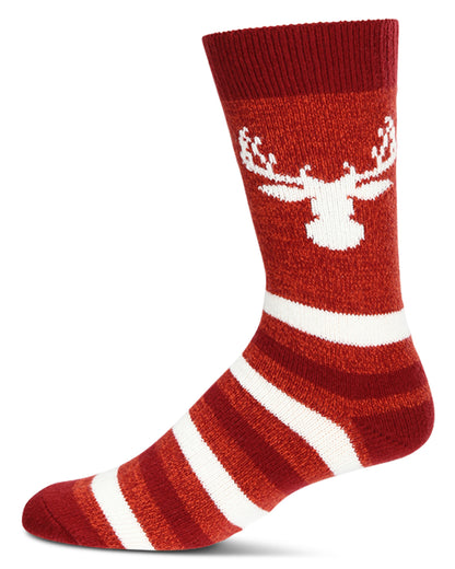 Men's Moose Buttersoft Cozy Crew Socks : Color: Rust