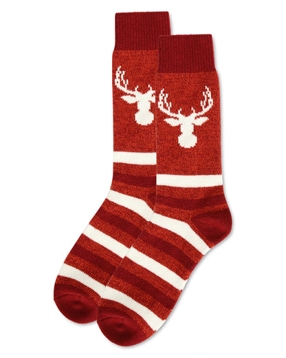 Men's Moose Buttersoft Cozy Crew Socks : Color: Rust