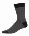 Men's Fancy Heels Luxuriously Soft Cashmere Blend Crew Socks : Color: Medium Denim Heather