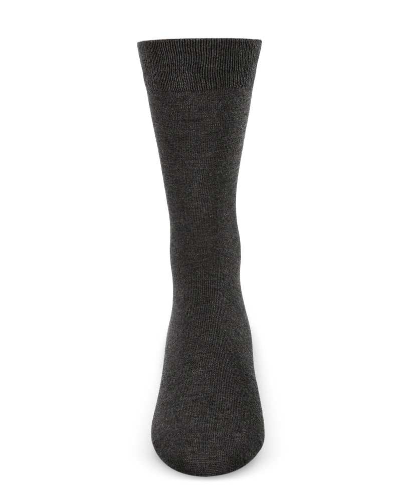 Men's Solid Luxuriously Soft Cashmere Everyday Crew Socks