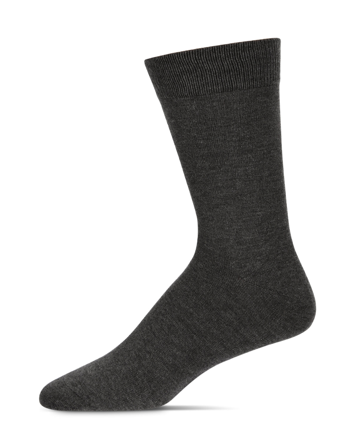 Men's Solid Luxuriously Soft Cashmere Crew Socks : Color: Dark Gray Heather