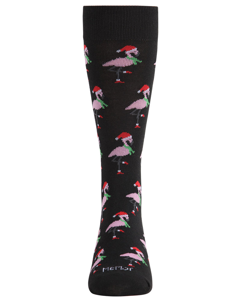 MeMoi Flamingos Men's Crew Socks