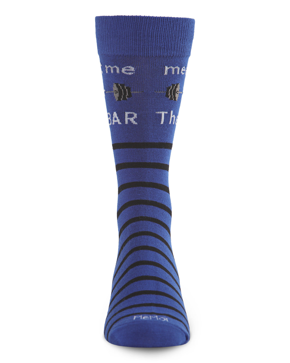 Men's Meet Me at the Bar Bamboo Blend Novelty Crew Sock : Color: Royal Blue