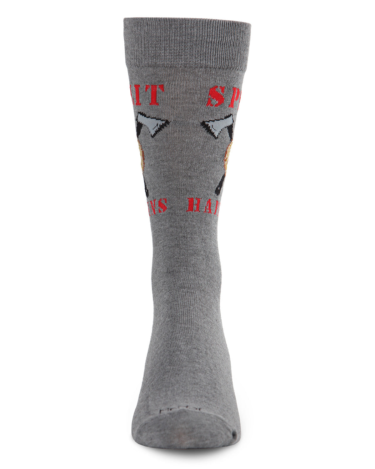 Men's Split Happens Bamboo Blend Novelty Crew Sock : Color: Black