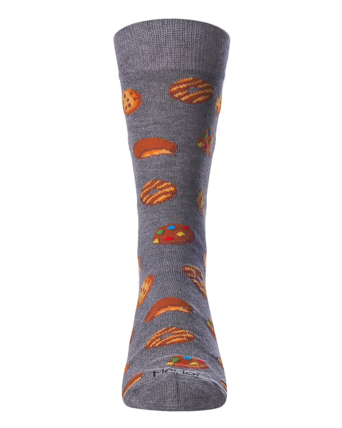 Men's Tasty Cookies Bamboo Blend Novelty Crew Sock : Color: Black