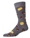 Men's Sweet Treats Bamboo Blend Novelty Crew Sock : Color: Medium Gray