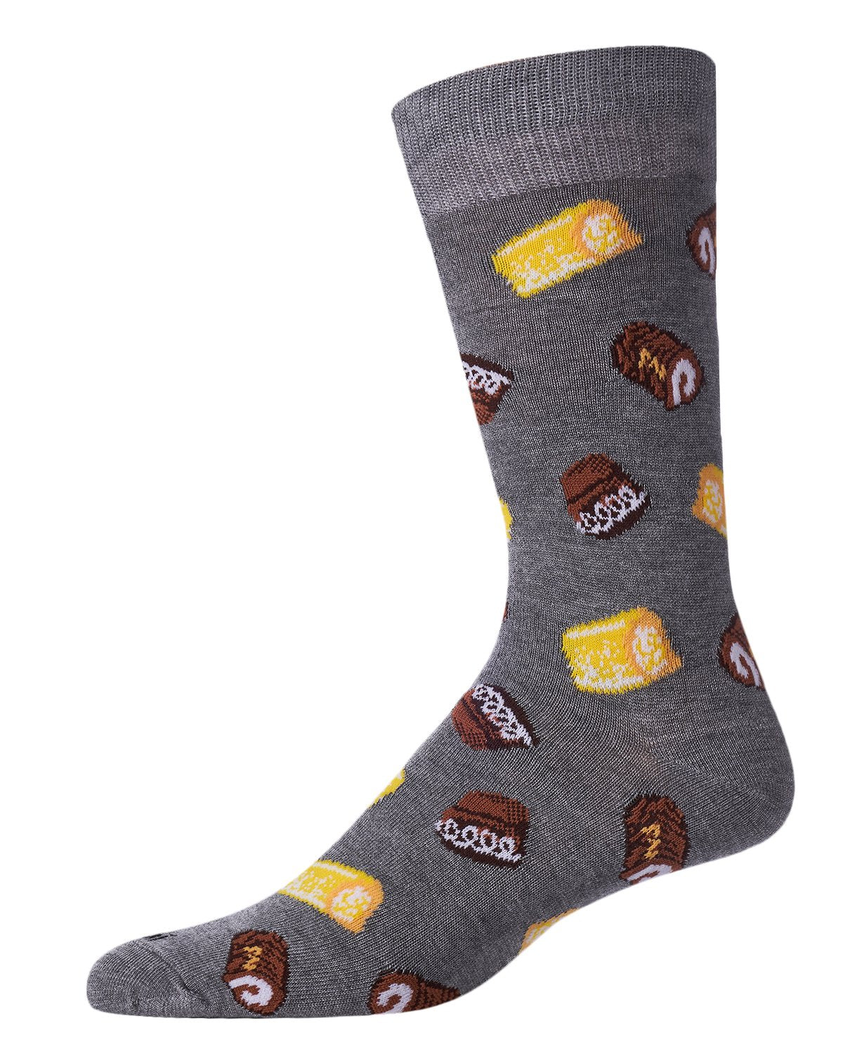 Men's Sweet Treats Bamboo Blend Novelty Crew Sock : Color: Medium Gray