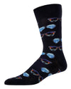 Men's Cool Sunglasses Bamboo Blend Novelty Crew Sock : Color: Black