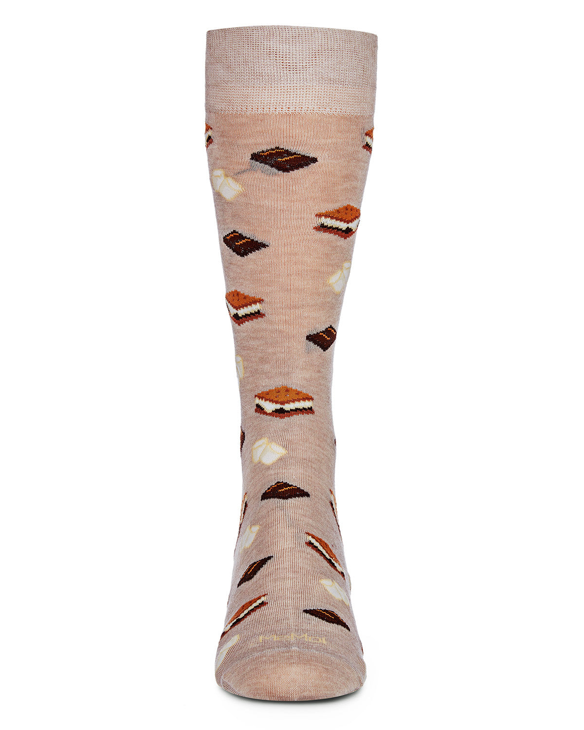Men's I'd Like S'mores Please Bamboo Blend Crew Sock : Color: Charcoal