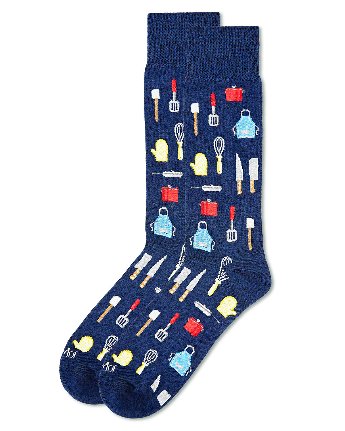 Men's Kitchen Crew Bamboo Blend Novelty Crew Sock : Color: Navy