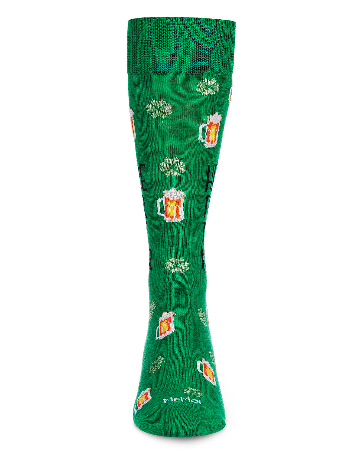 Men's Here for The Beer St. Patrick's Day Novelty Crew Sock : Color: Jolly Green