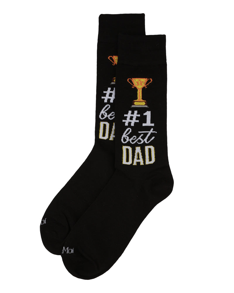 MeMoi #1 Dad Mens Bamboo Crew Sock
