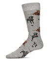 Men's Labrador Dogs Bamboo Crew Socks : Color: Light Gray Heather