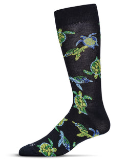 Men's Turtles Bamboo Crew Socks