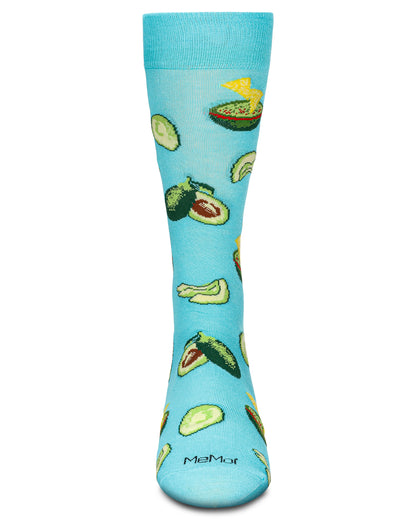 Men's Avocado Bamboo Crew Socks : Color: Seafoam
