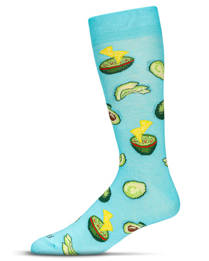 Men's Avocado Bamboo Crew Socks : Color: Seafoam