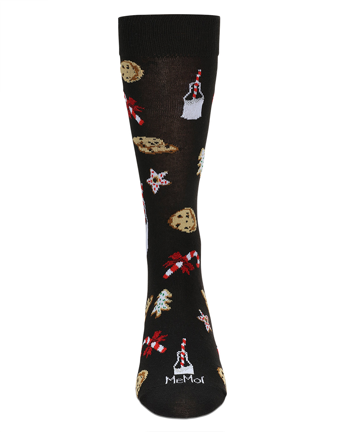 Men's Milk & Cookies Holiday Crew Socks : Color: Black